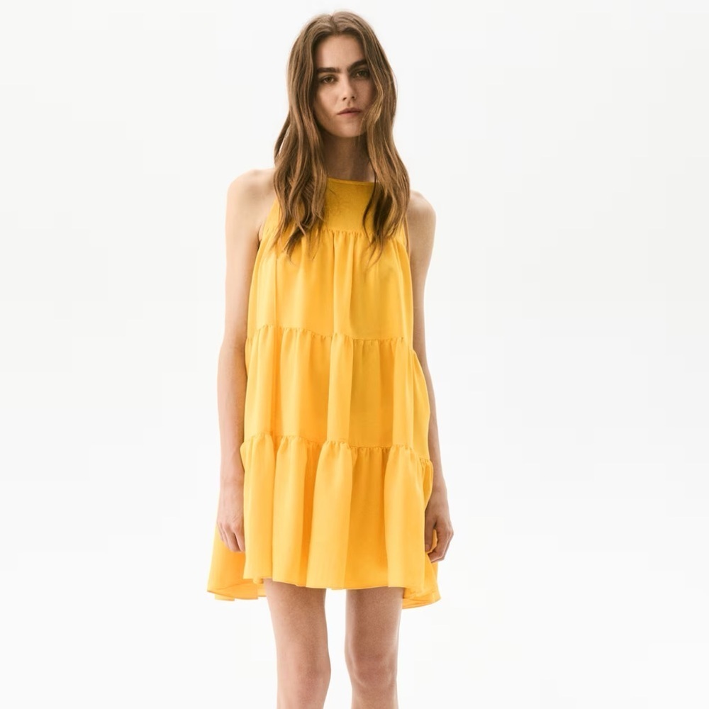 H&M‎ Vibrant Yellow and Red Mini Dresss